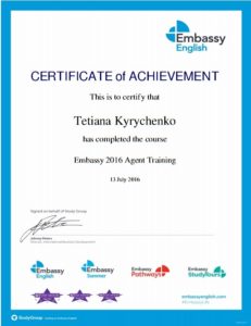 Embassy agent training